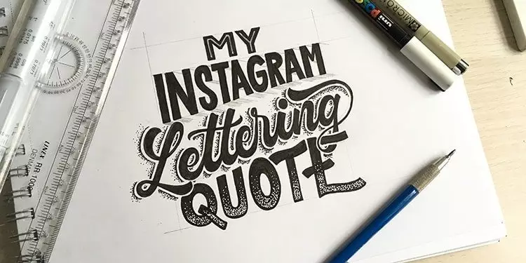 Hand lettering process - Lettering Daily