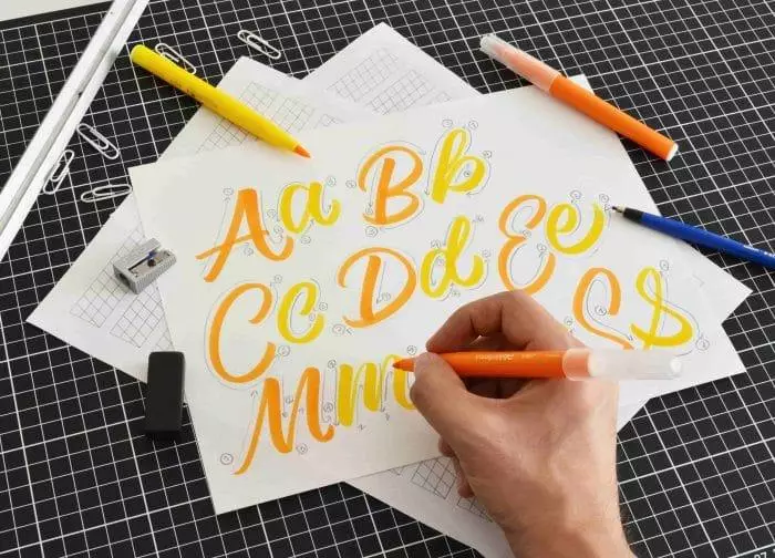 brush lettering for beginners, a step-by-step guide - Lettering Daily