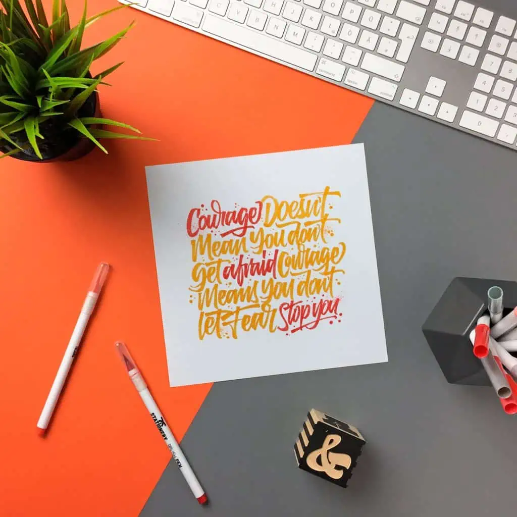 How to present your hand lettering and calligraphy - Lettering Daily