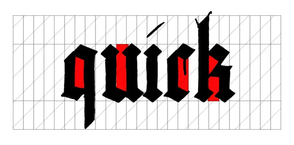 Blackletter Calligraphy Guide For Beginners -step-by-step 2018 | Lettering Daily