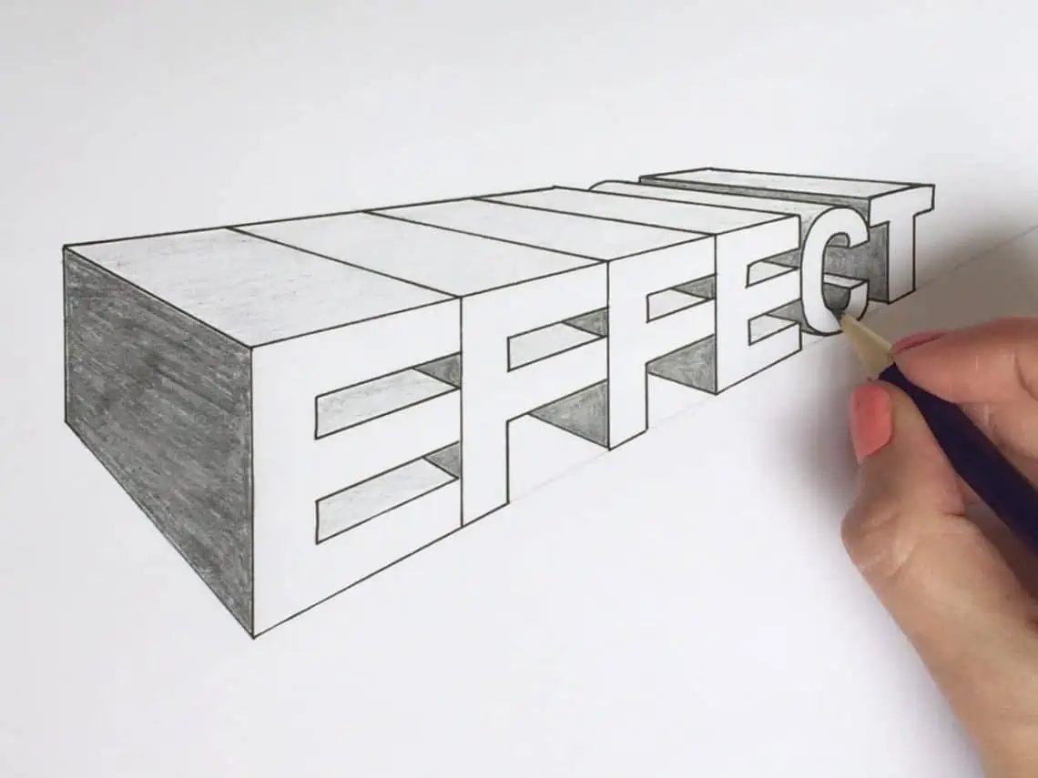 How To Draw Letters In Perspective - 2018 Lettering Daily