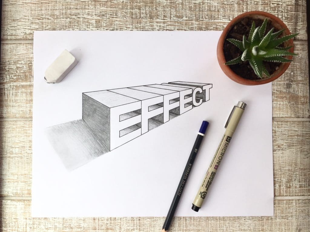 How To Draw Letters In a 2 Point Perspective (StepByStep) Lettering