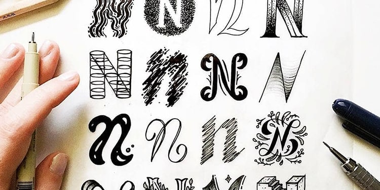 Different Types Of Calligraphy Alphabet