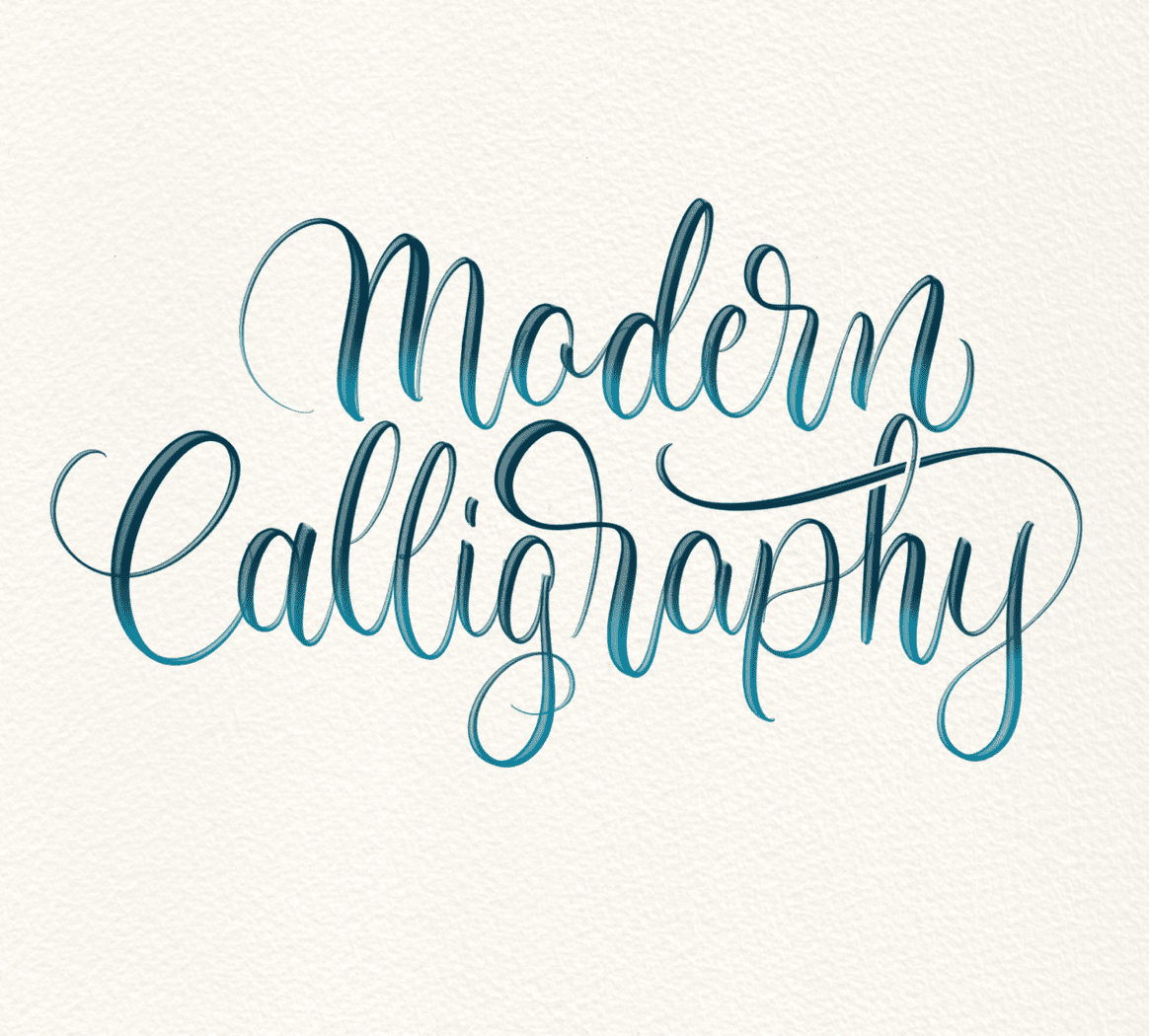 Modern Calligraphy Lettering Happy Birthday Font