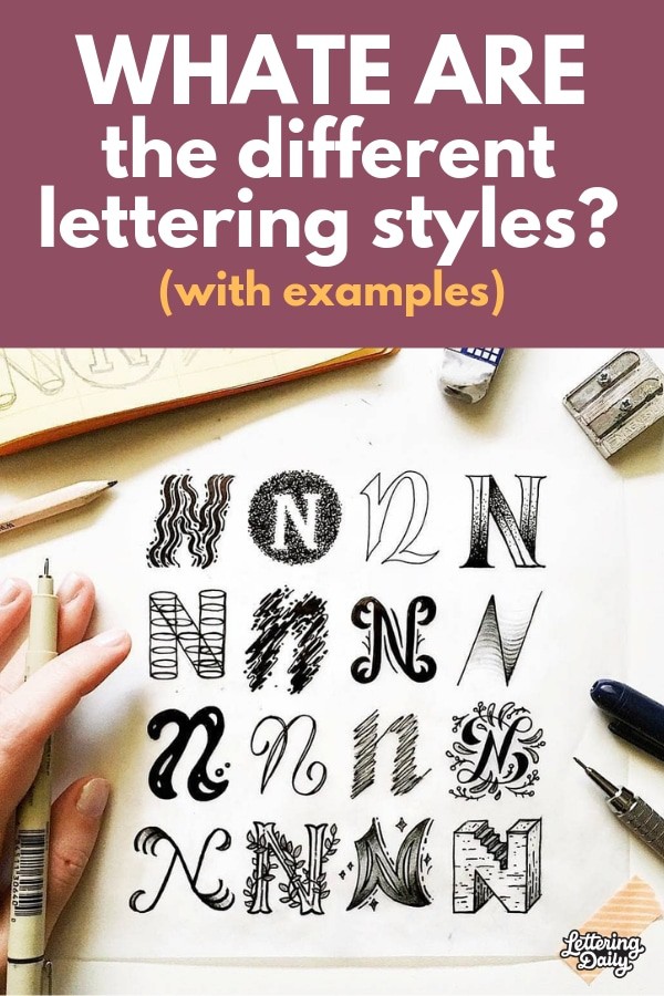 different types of letters styles