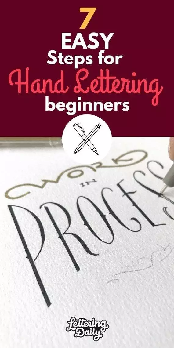 7 EASY steps for hand lettering beginners - Lettering Daily