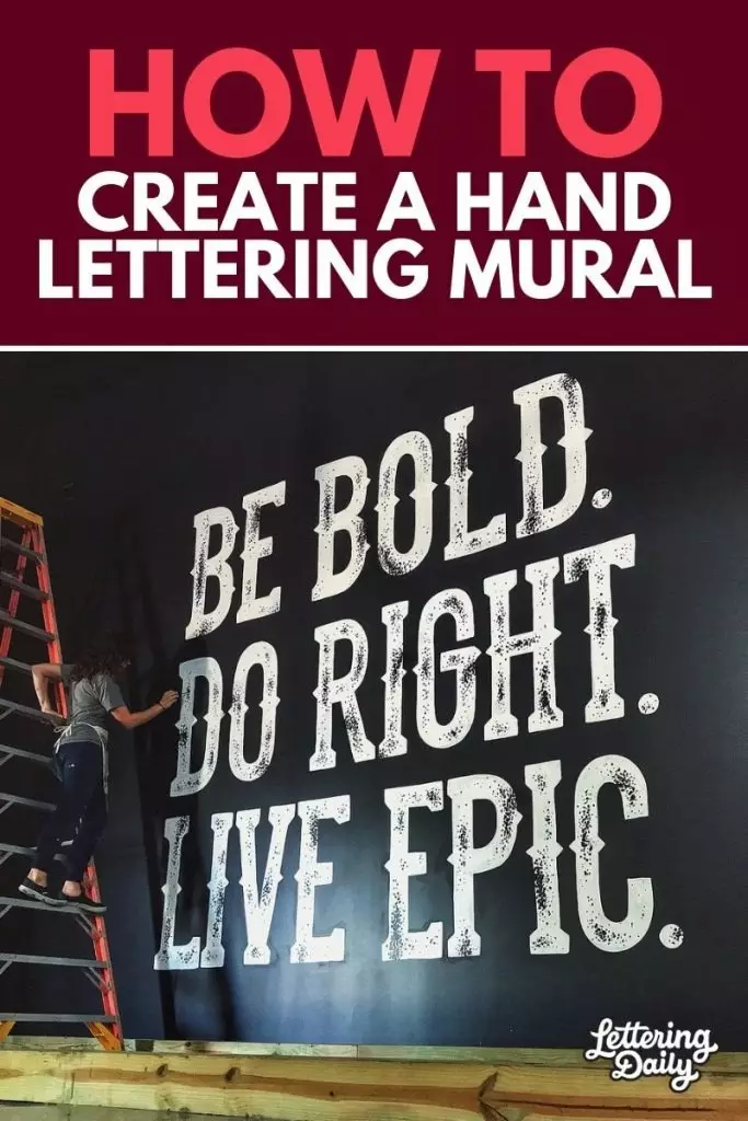 HOW TO CREATE HAND LETTERING MURALS - Lettering Daily