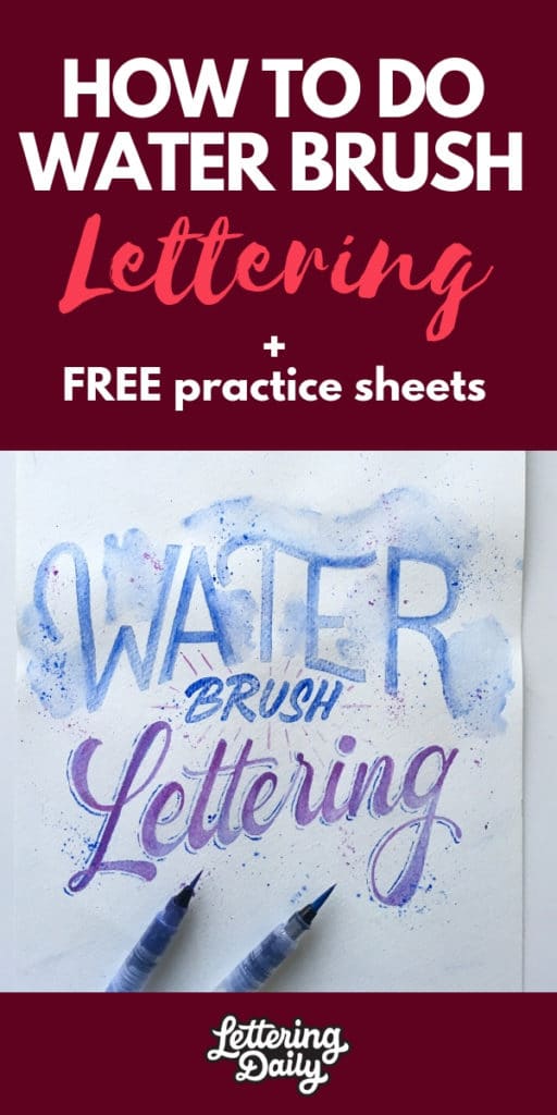 How to Use the Pentel Aquash Water Brush Pens for Watercolor Lettering +  Calligraphy - Lettering League