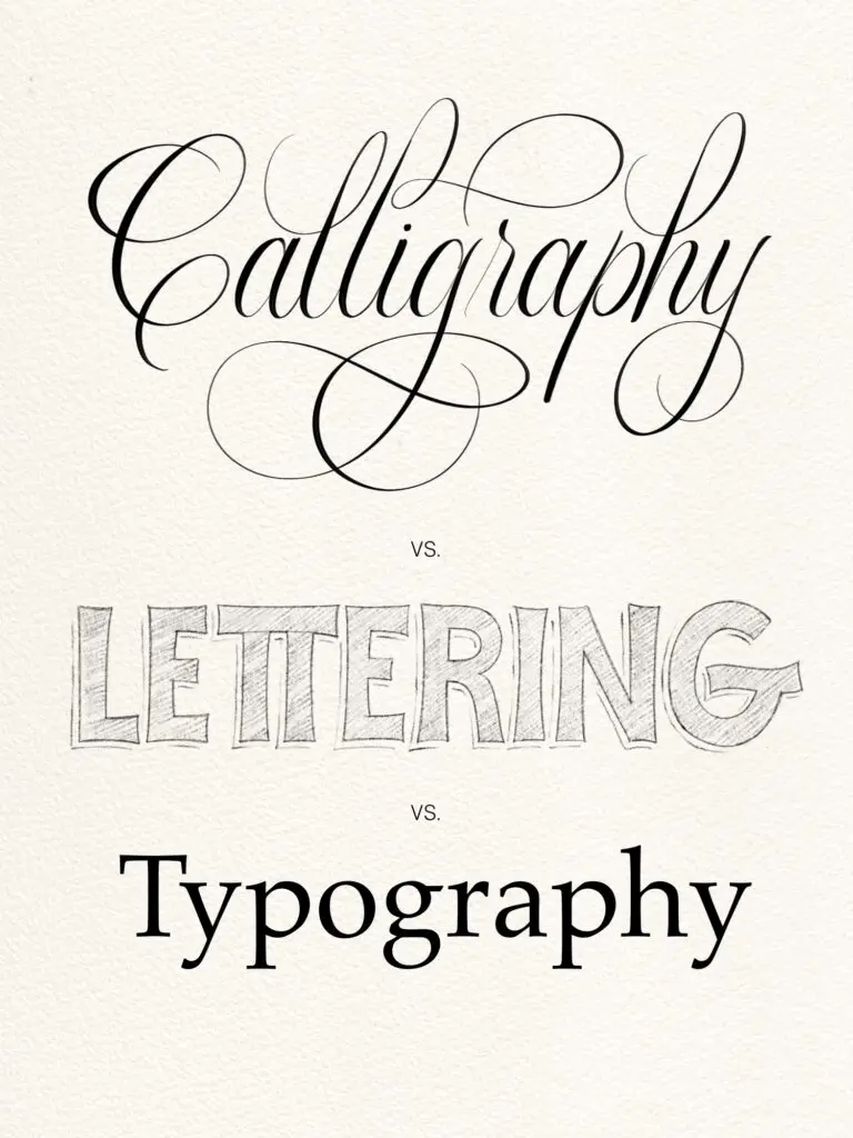 What is the difference between hand lettering and calligraphy - Lettering Daily