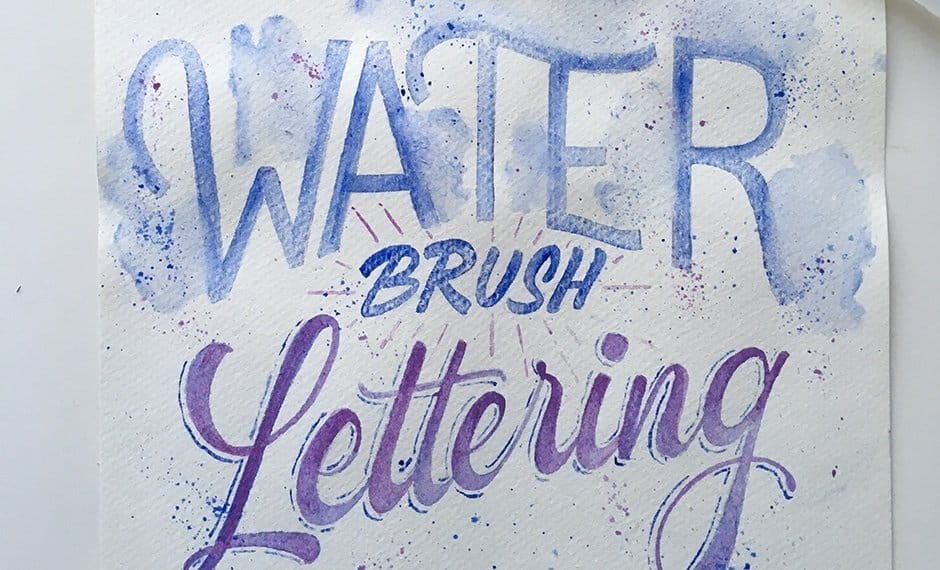 How To Do Water Brush Lettering (Easy 