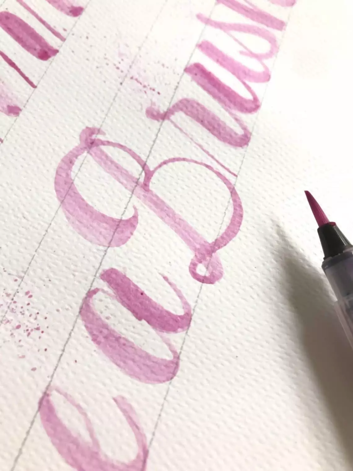 HOW TO DO water brush lettering - Lettering Daily