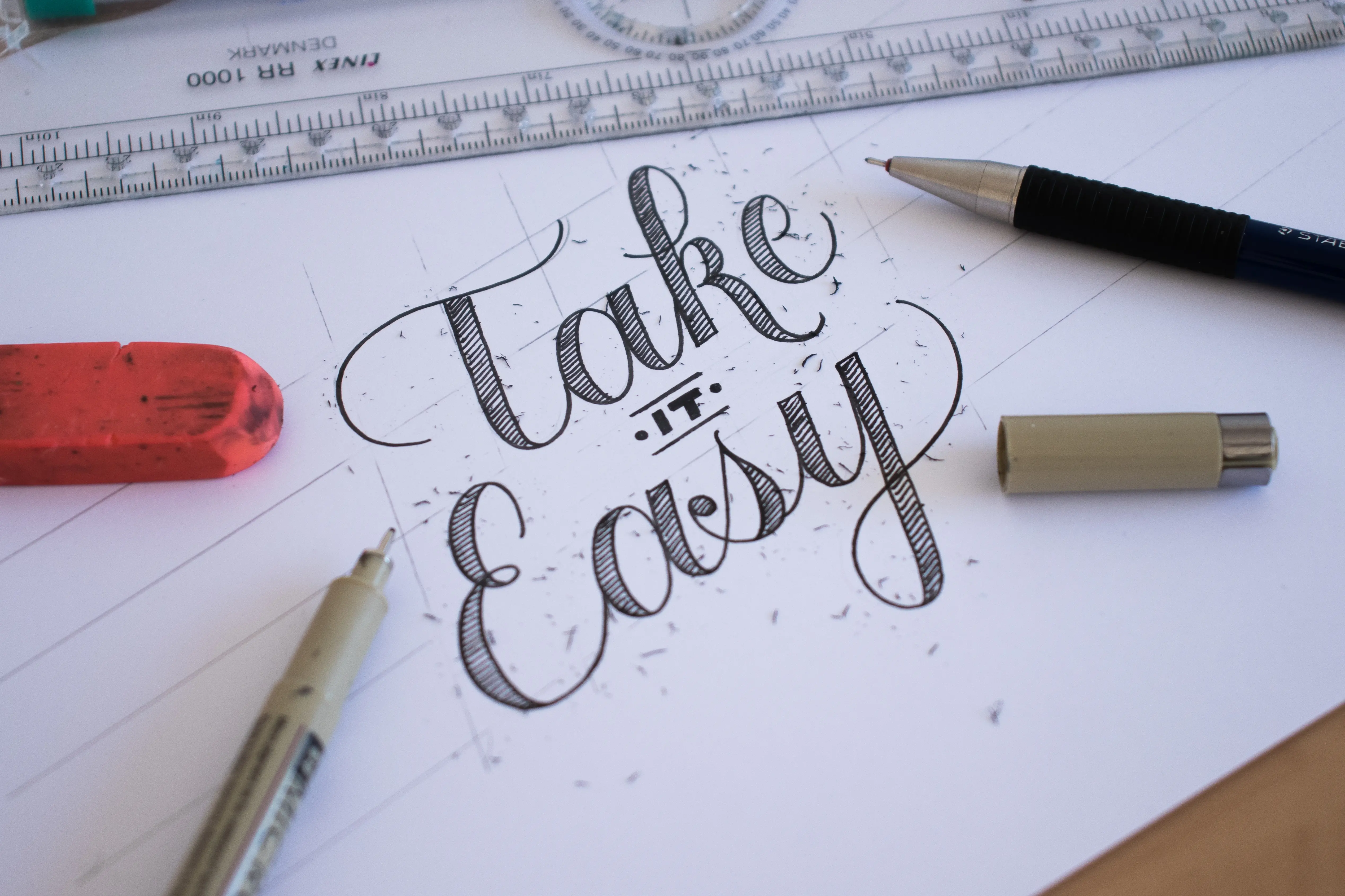 Faux Calligraphy for beginners tutorial - Lettering Daily