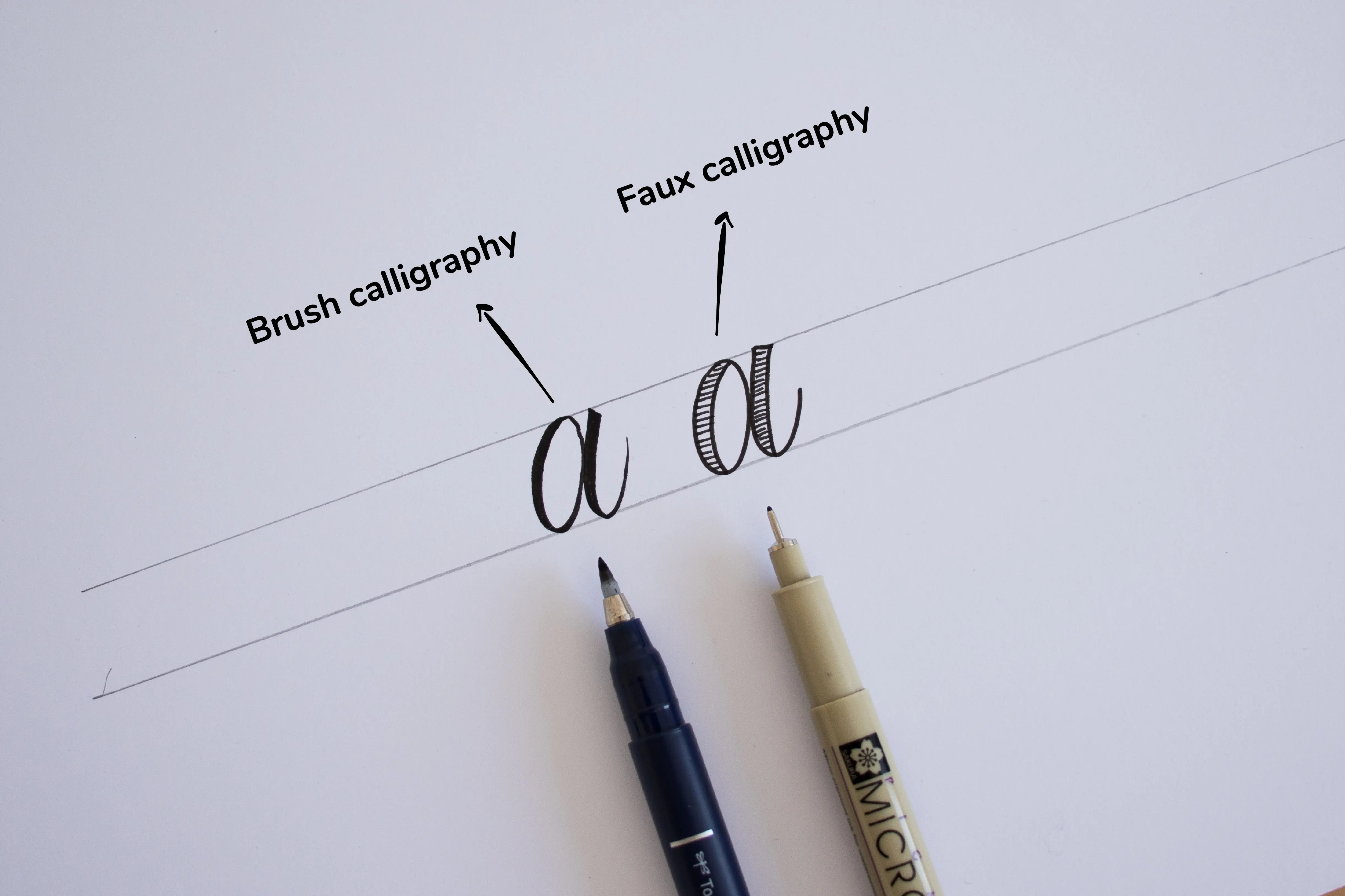 Faux Calligraphy for beginners tutorial - Lettering Daily