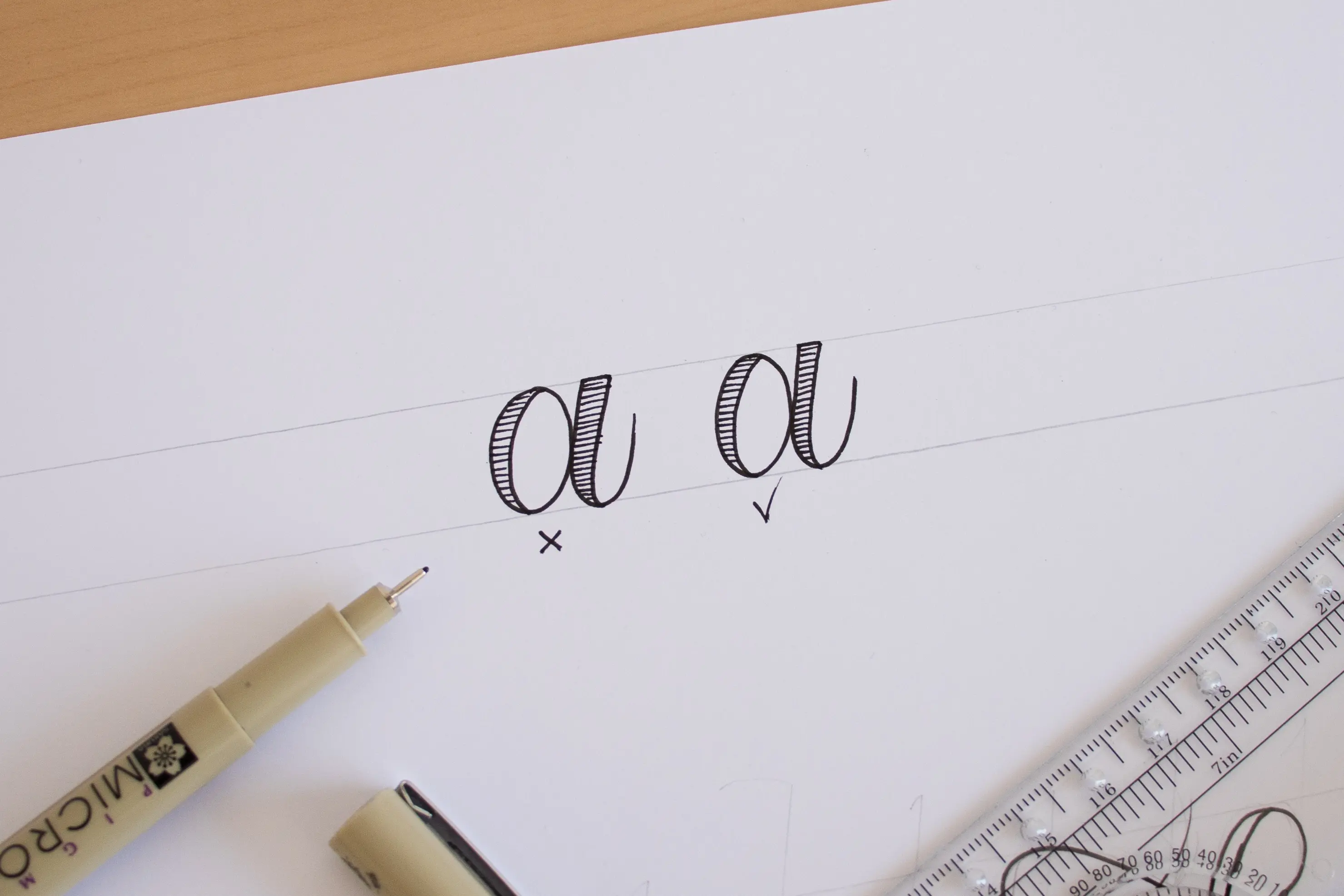 Faux Calligraphy for beginners tutorial - Lettering Daily