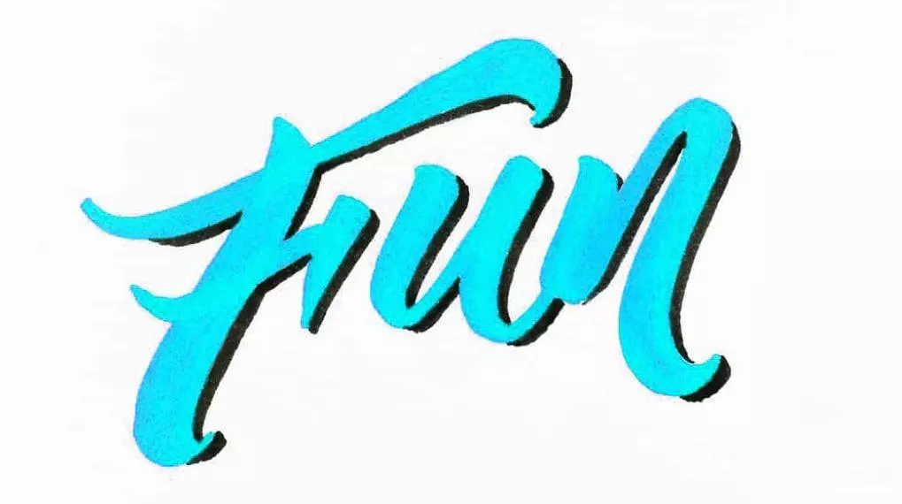 5 ways you can add a gradient effect to your lettering - Lettering Daily