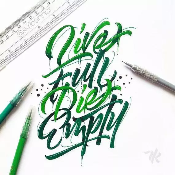 5 ways you can add a gradient effect to your lettering - Lettering Daily