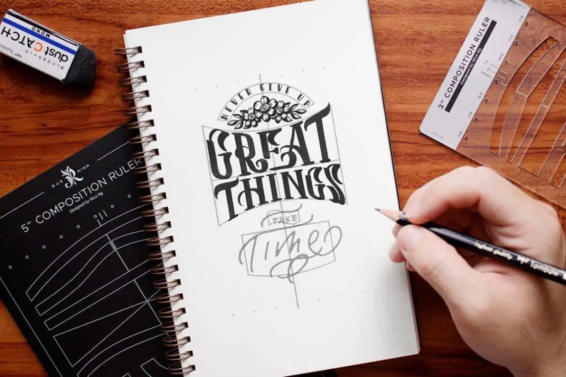 This tool will help you improve your lettering composition - Lettering Daily