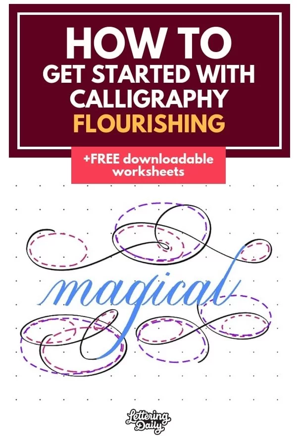 How to get started with calligraphy flourishing - Lettering Daily