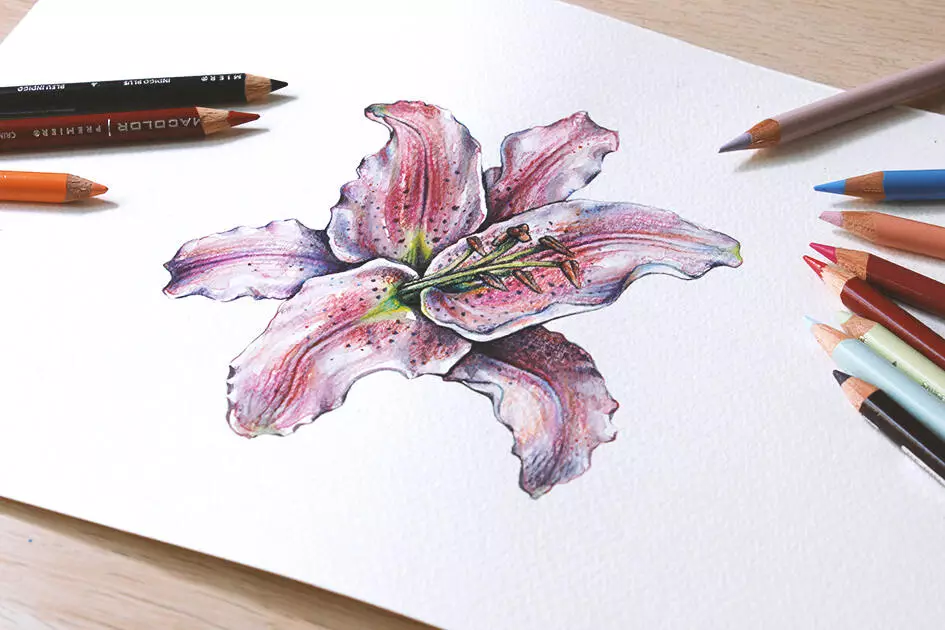 How to create watercolor flowers - Lettering Daily