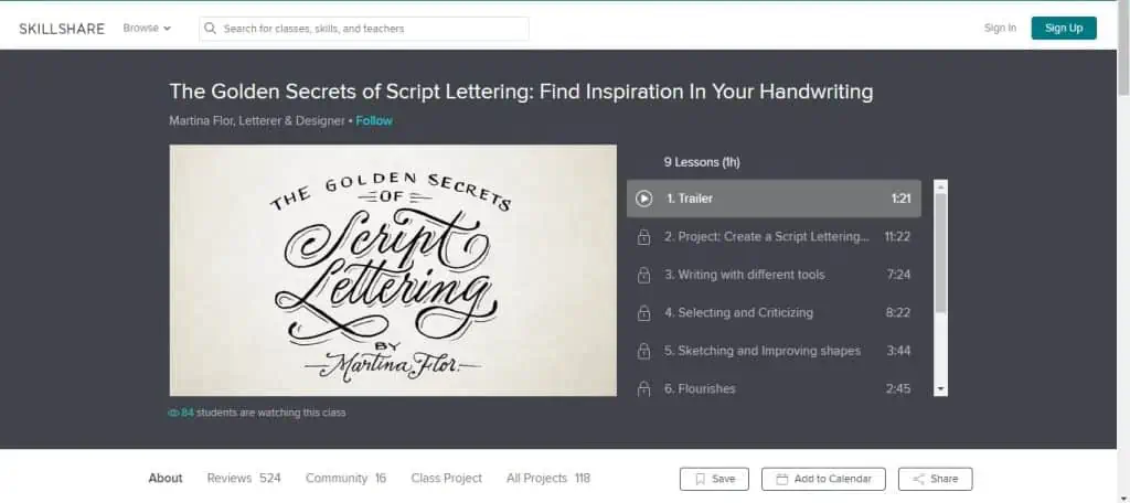 21 OF THE BEST CLASSES FOR LETTERING & CALLIGRAPHY - Lettering Daily