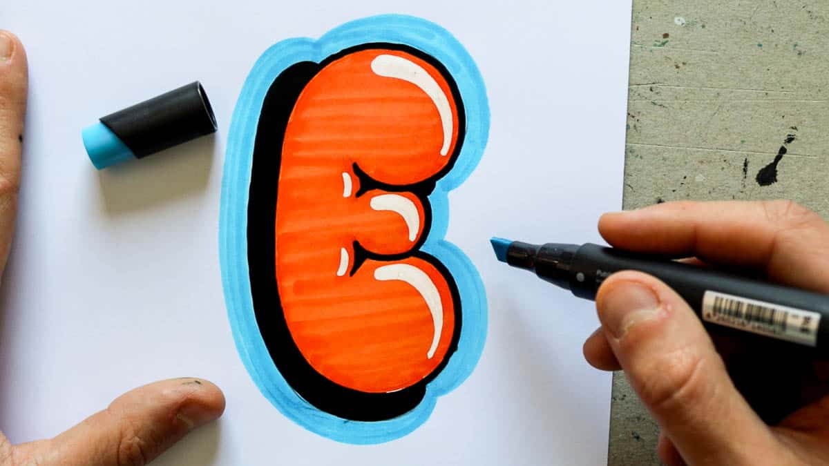 How To Draw Bubble Letters - Step By Step Tutorial (2023) | Lettering Daily