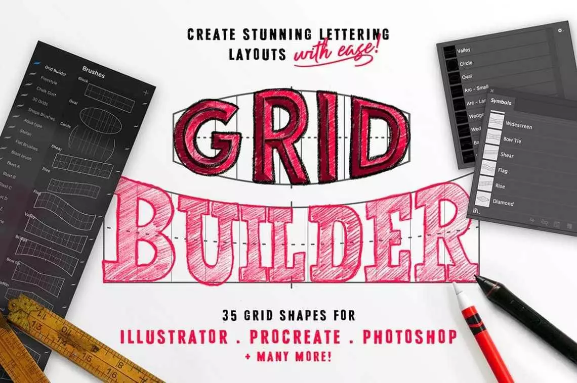 Create EASY Lettering Layouts - Grid Builder Review - Lettering Daily