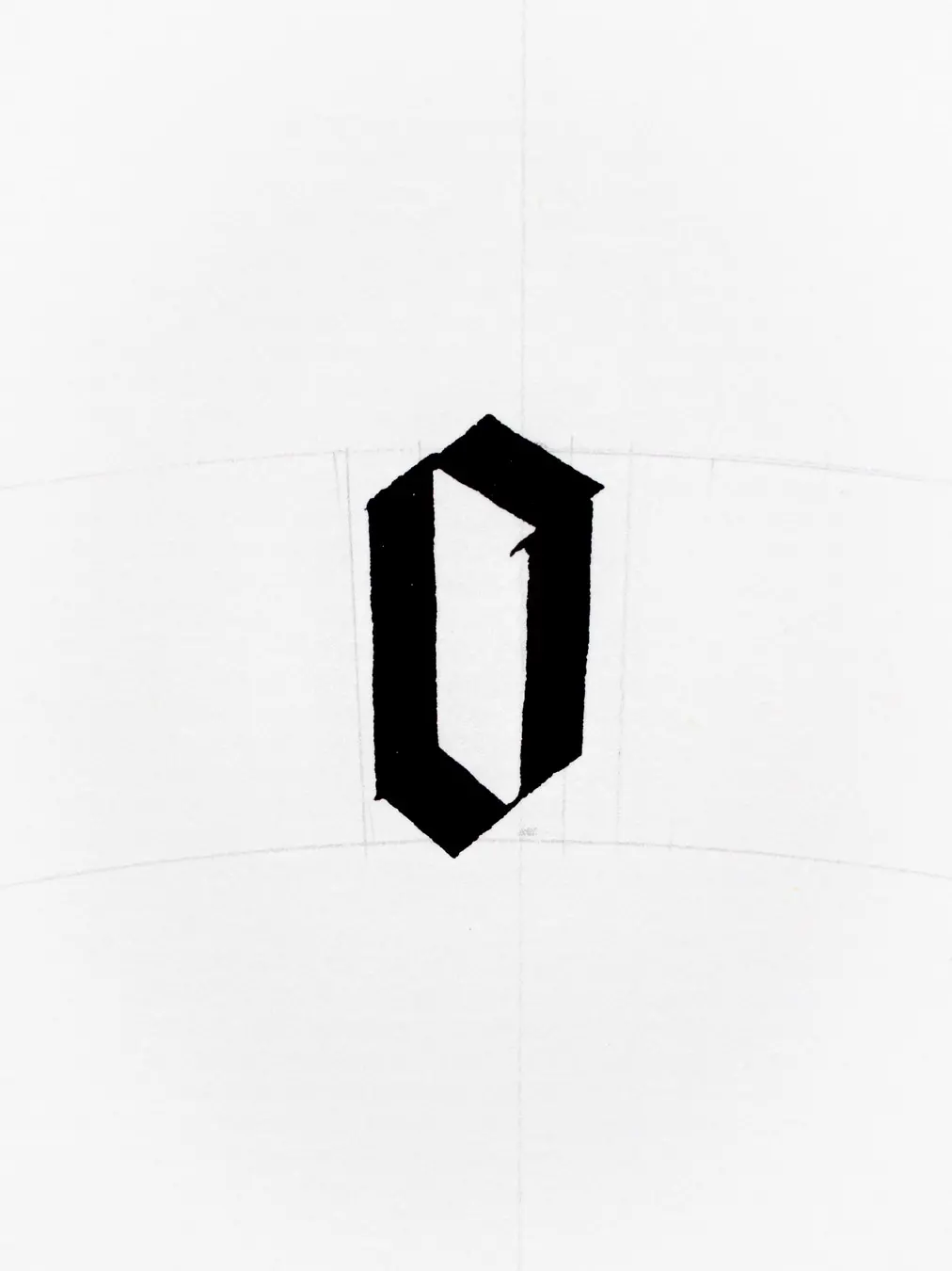 letter o in gothic script