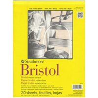 300 Series Bristol Smooth Pad, 9"x12" Tape Bound, 20 Sheets