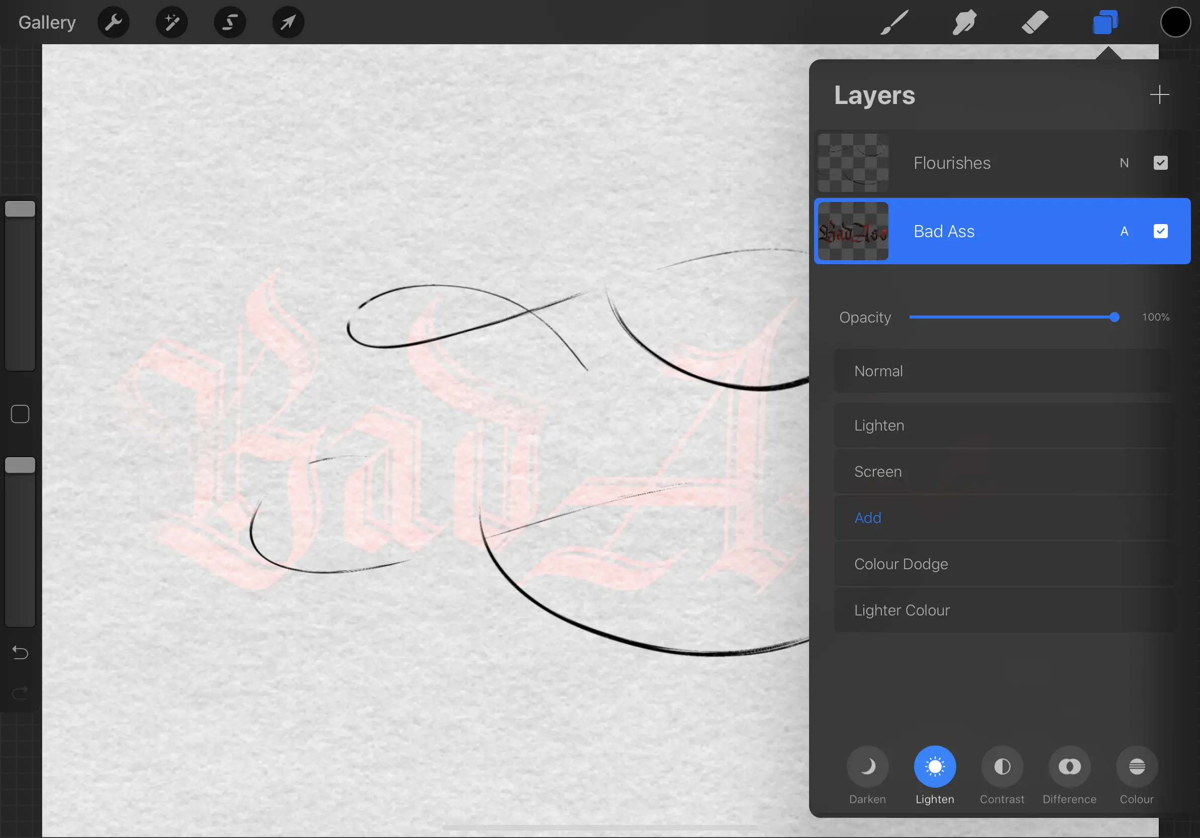 iPad lettering for beginners - how to use Procreate - Lettering Daily