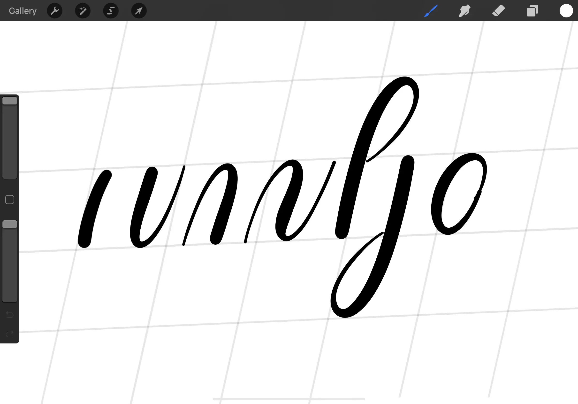 iPad lettering for beginners - how to use Procreate - Lettering Daily