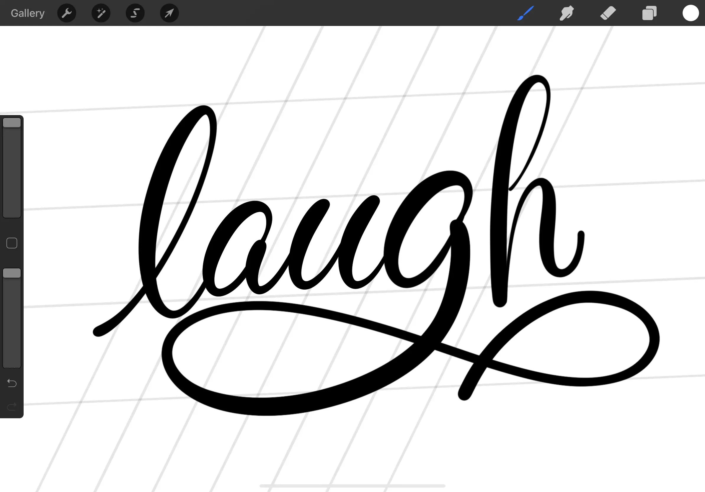 iPad lettering for beginners - how to use Procreate - Lettering Daily