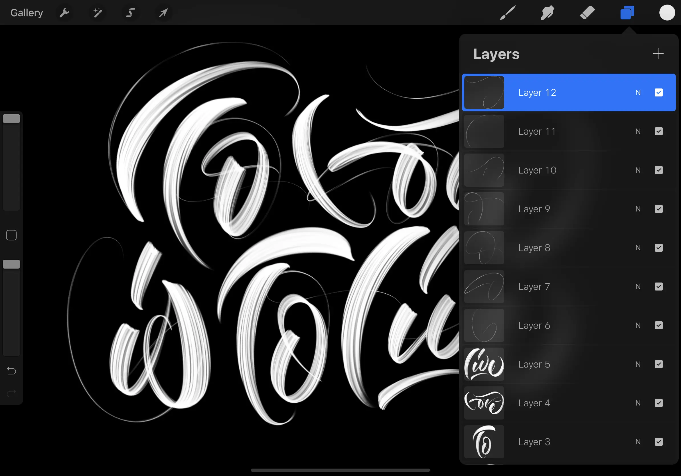 iPad lettering for beginners - how to use Procreate - Lettering Daily