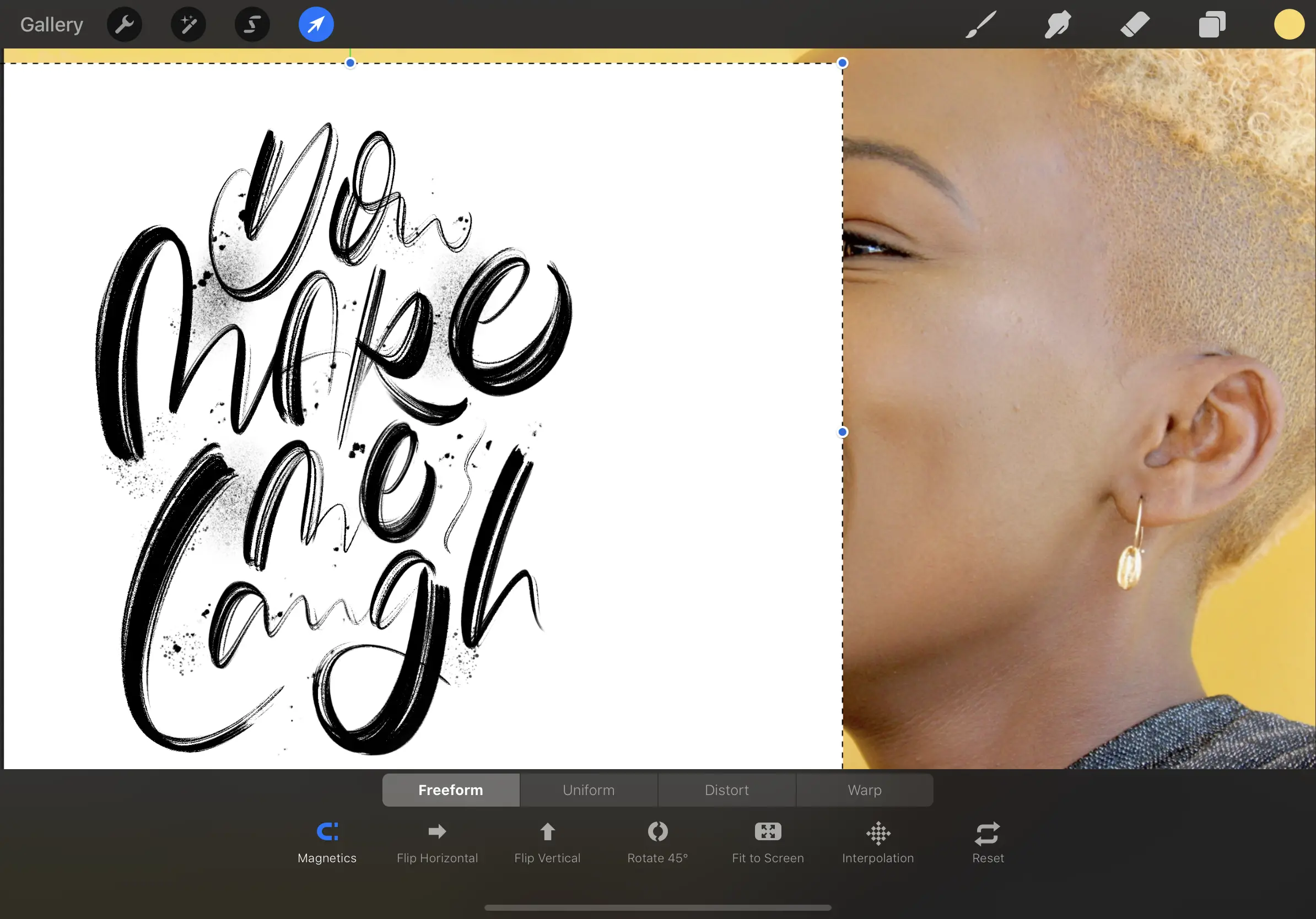 iPad lettering for beginners - how to use Procreate - Lettering Daily