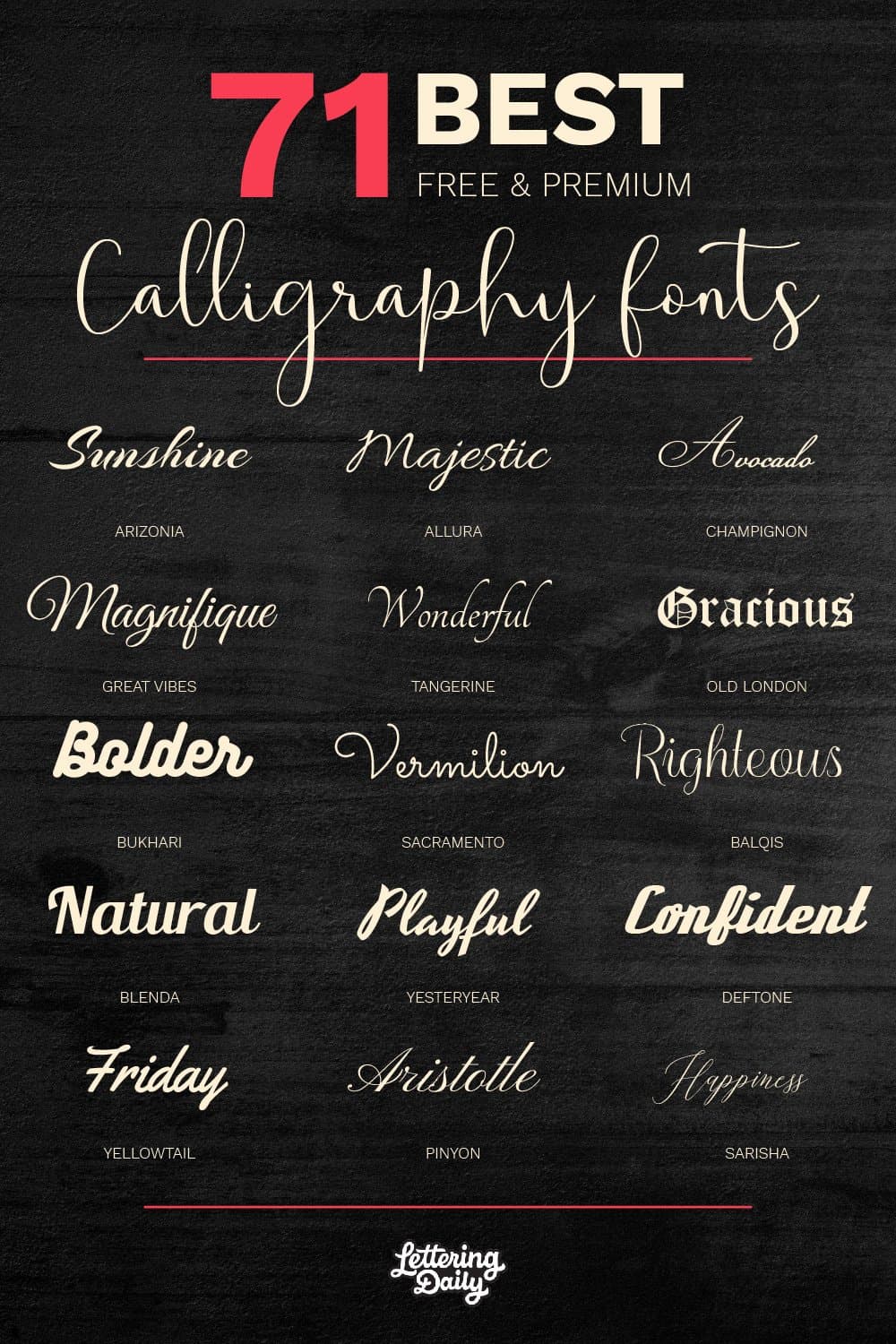 calligraphy fonts procreate free