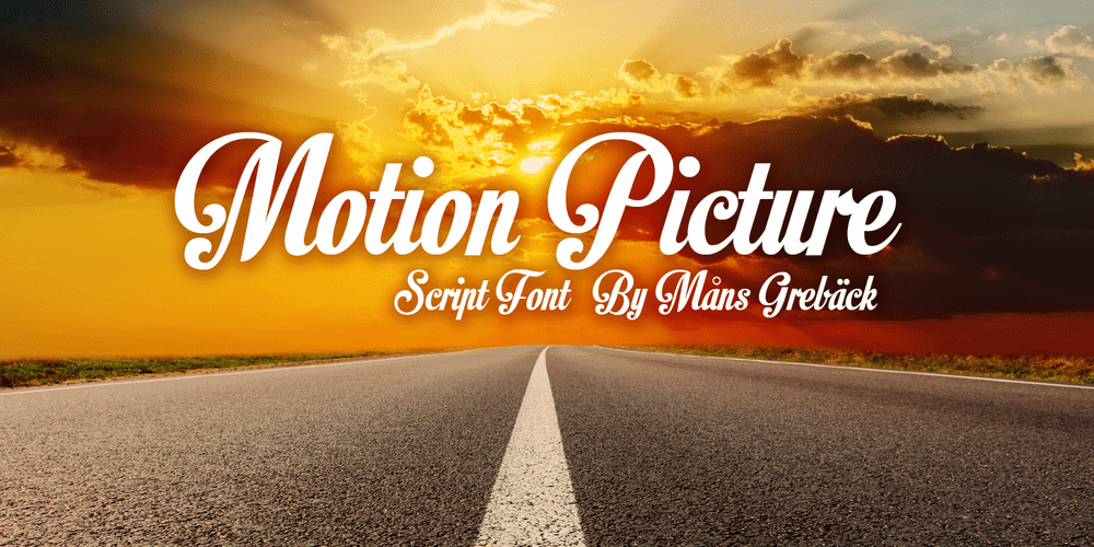 Motion Picture Font cover