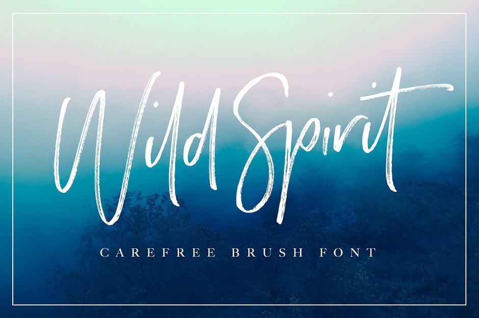 Wild-Spirit-Script calligraphy font