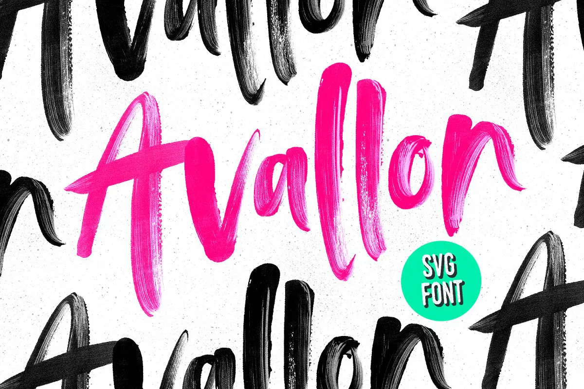 avallon-calligraphy font