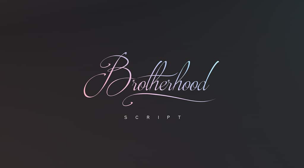 brotherhood-script-font cover