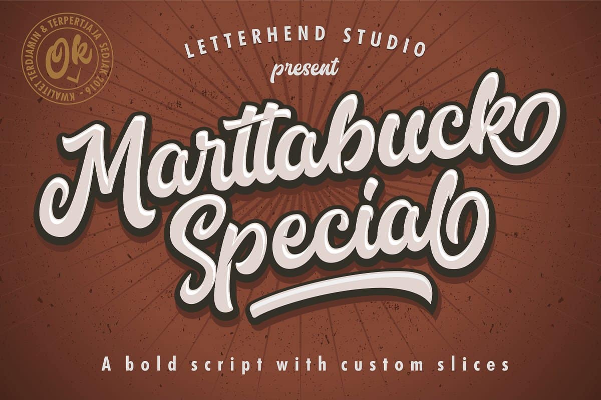 marttabuck33-calligraphy font