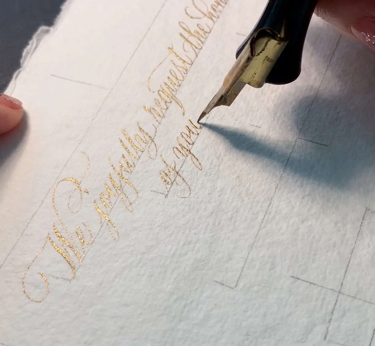 How To Make Calligraphy Wedding Invitations - Lettering Daily