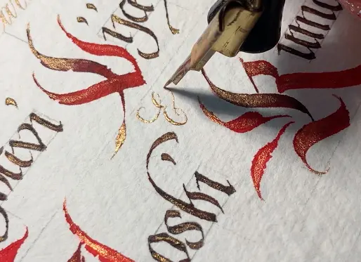 How To Make Calligraphy Wedding Invitations - Lettering Daily