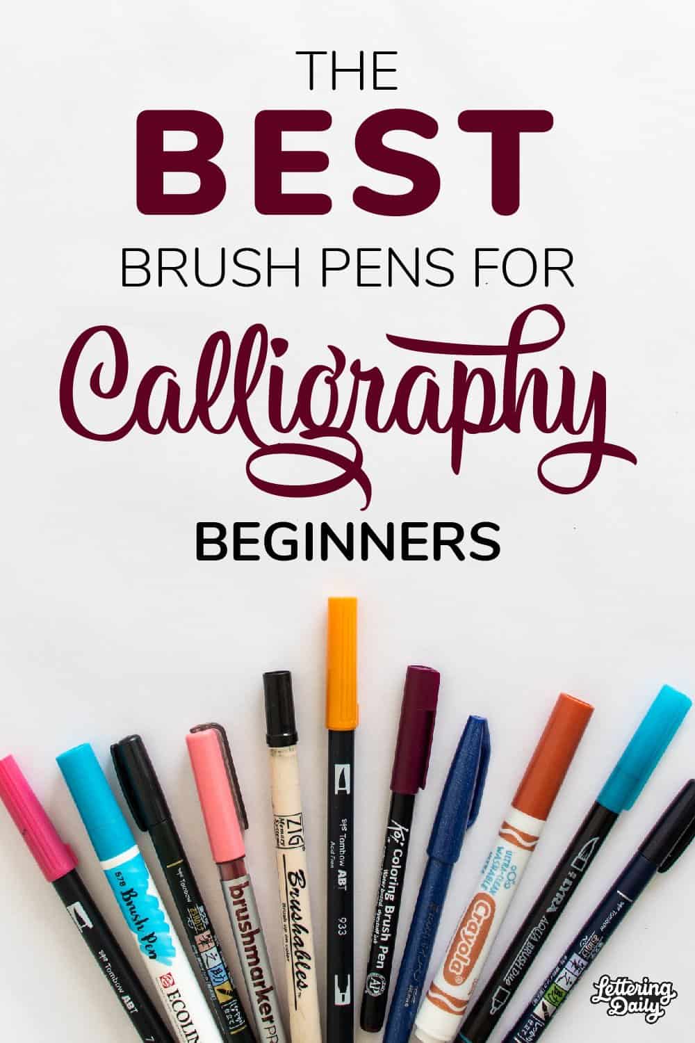 best brush pens for lettering