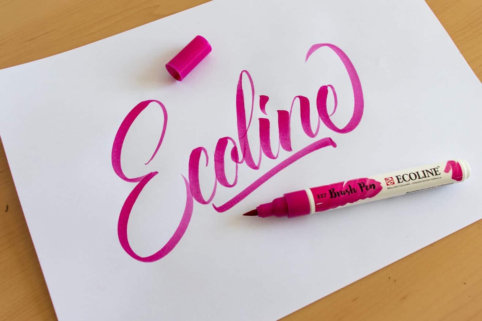 how to write with brush pens