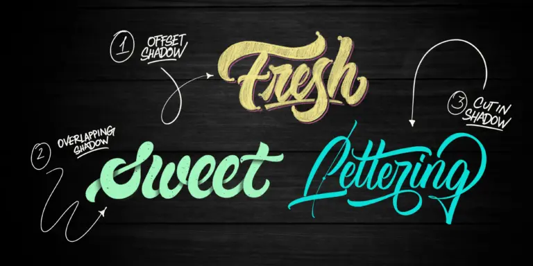 3 Easy Lettering Shadow Effects In Procreate