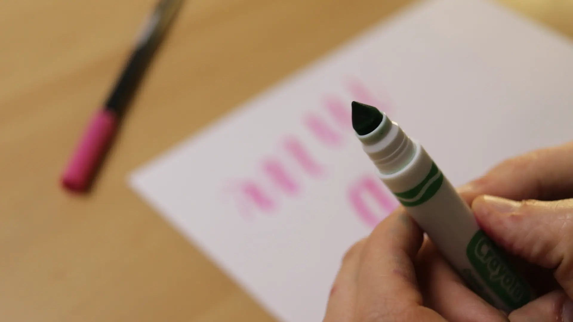 How To Do Calligraphy With Crayola Markers - Lettering Daily