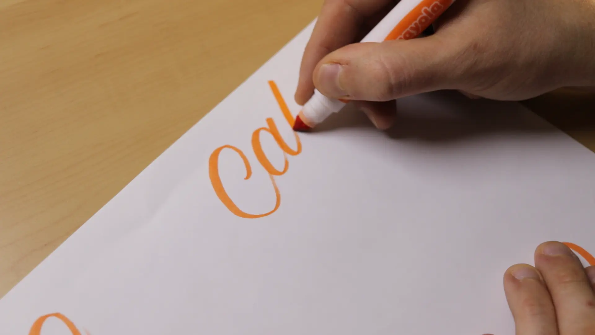 How To Do Calligraphy With Crayola Markers - Lettering Daily