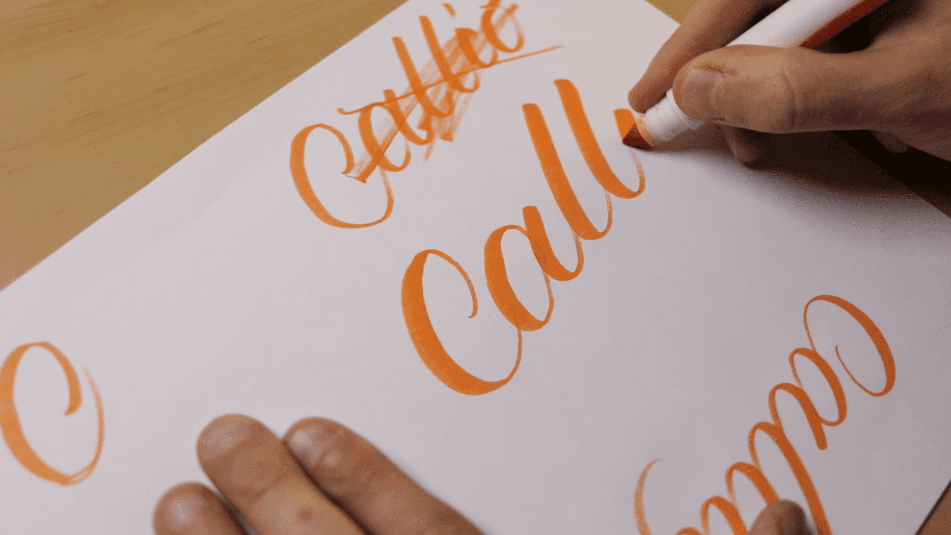 How To Create Calligraphy With Crayola Markers - Rayane Alvim - Hand  Lettering & Calligraphy