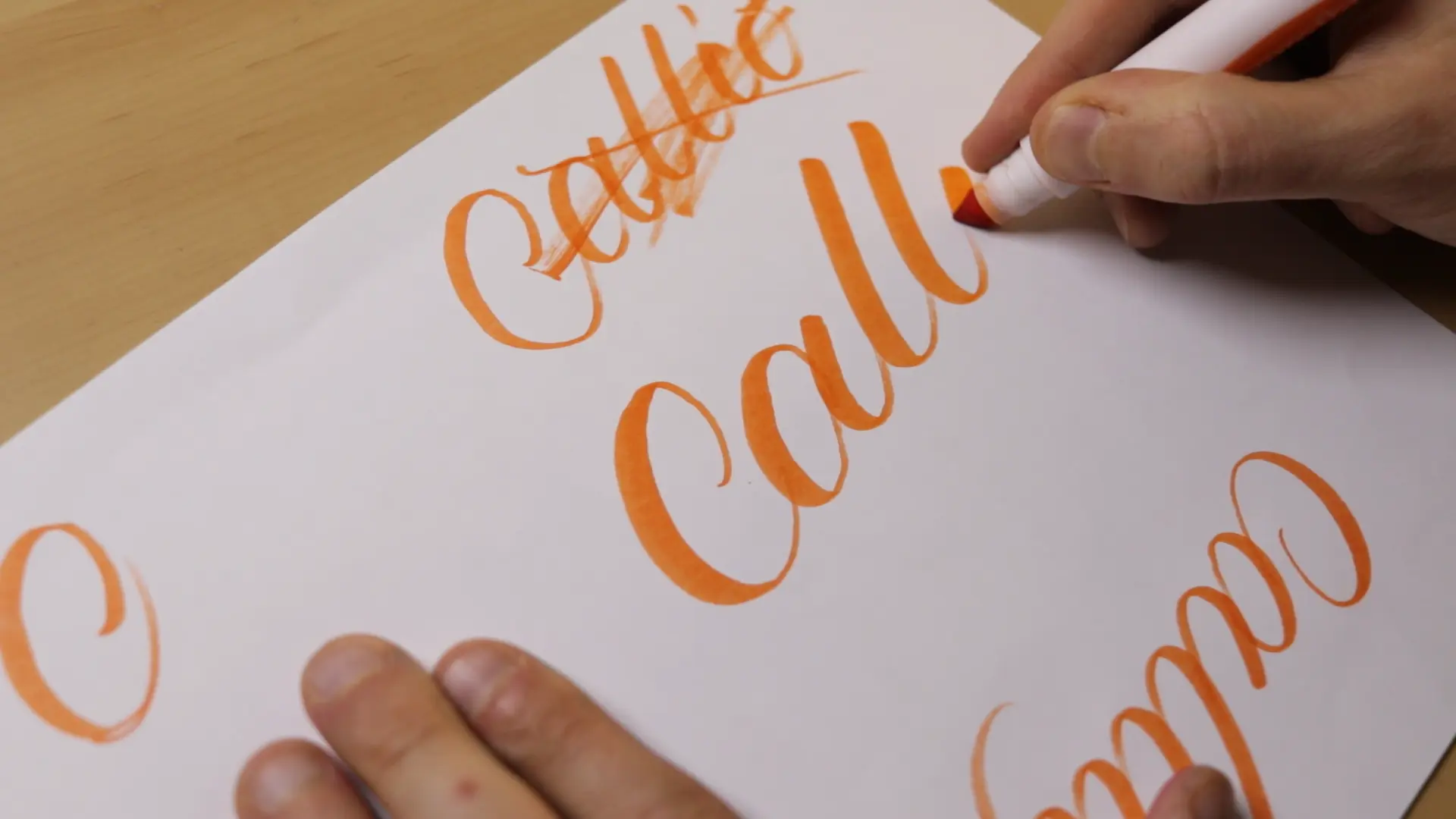 How To Do Calligraphy With Crayola Markers - Lettering Daily