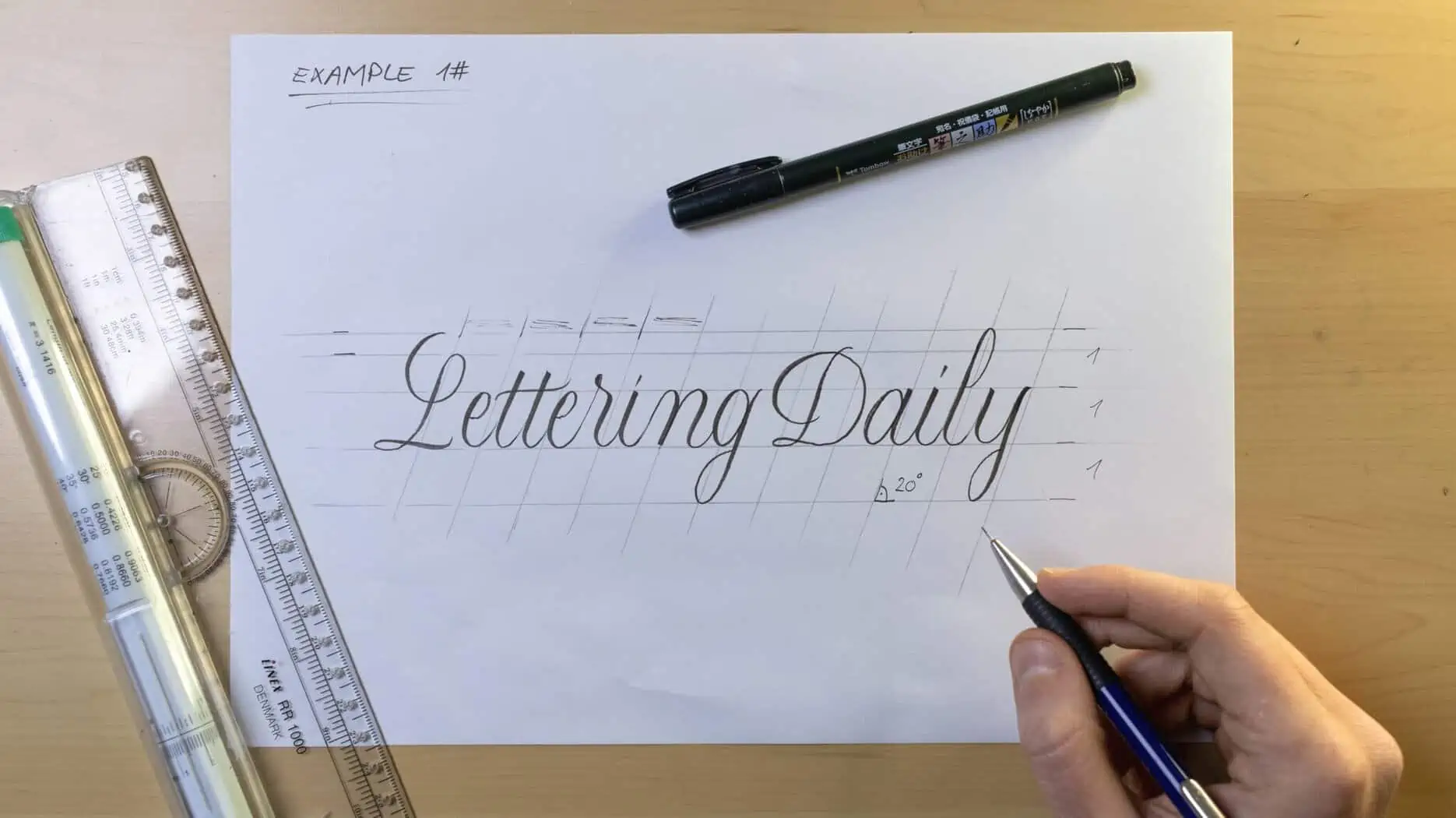 How To Make Calligraphy Guidelines Image 11 - Lettering Daily