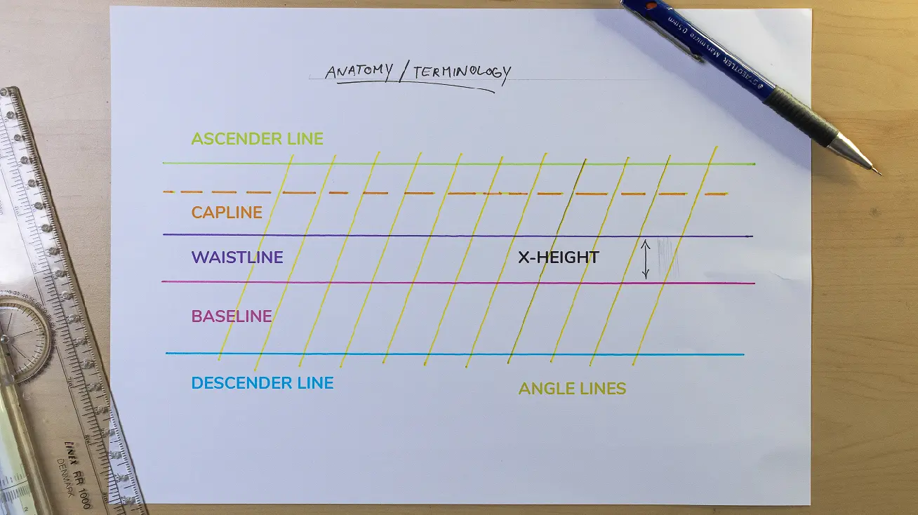 How To Make Calligraphy Guidelines Image 2 - Lettering Daily